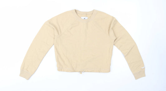 Womens UK Size S Hollister Beige Pullover Sweatshirt