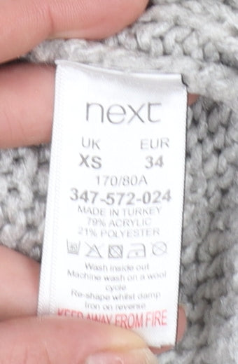 Womens UK Size XS NEXT Grey Pullover Jumper