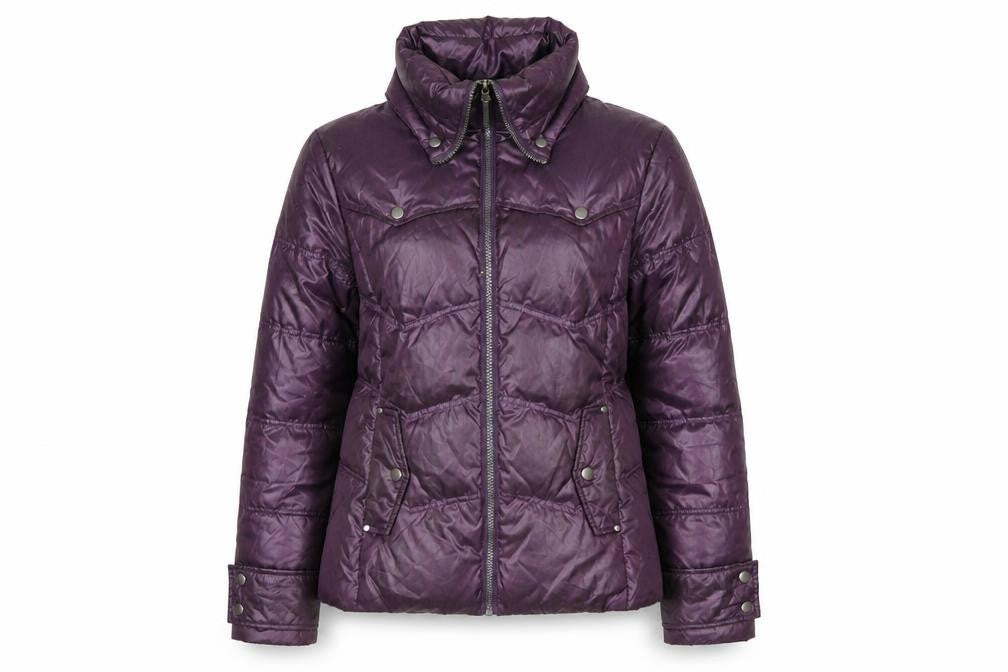 Womens UK Size 10 COCORO Purple Puffer Jacket
