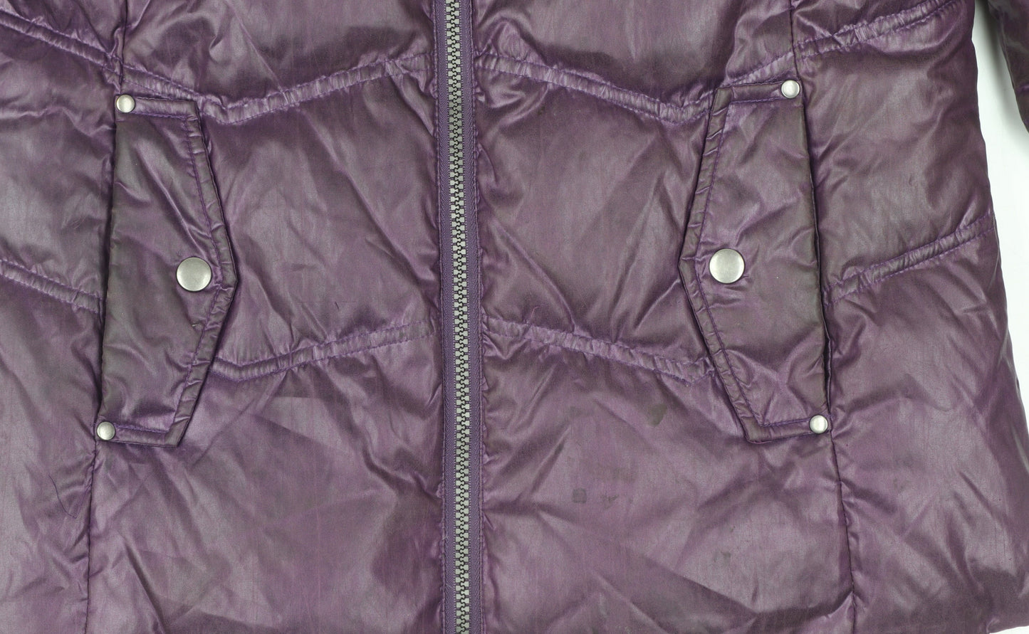 Womens UK Size 10 COCORO Purple Puffer Jacket