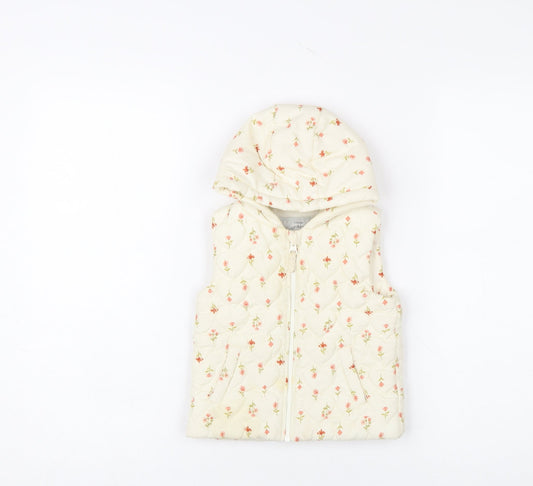 Girls UK Size 9-12 Months George Ivory Puffer Jacket