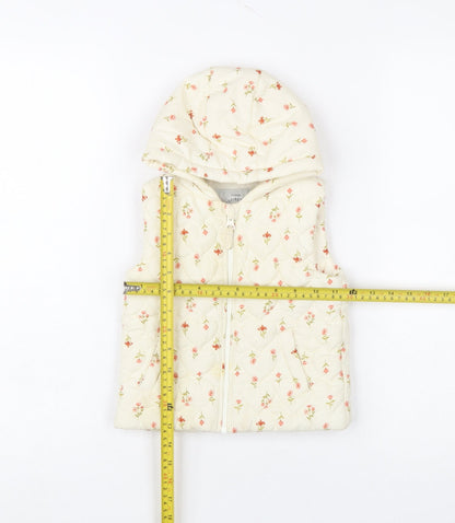 Girls UK Size 9-12 Months George Ivory Puffer Jacket