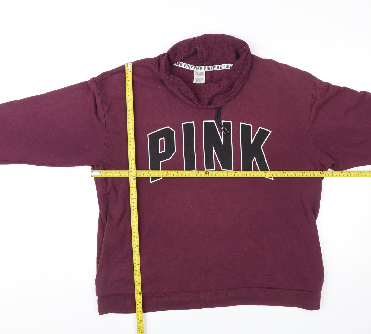 Womens UK Size L Victoria's Secret PINK Purple Pullover Sweatshirt