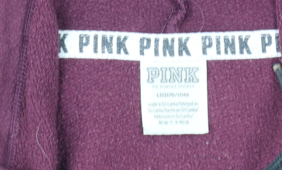 Womens UK Size L Victoria's Secret PINK Purple Pullover Sweatshirt