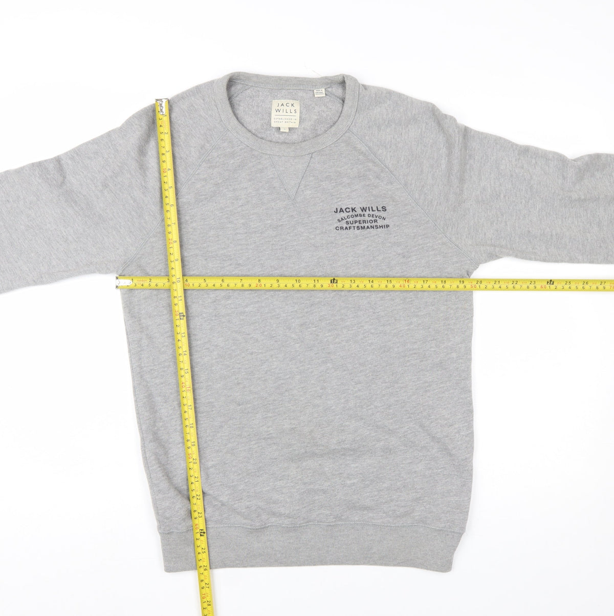 Mens UK Size S Jack Wills Grey Pullover Sweatshirt
