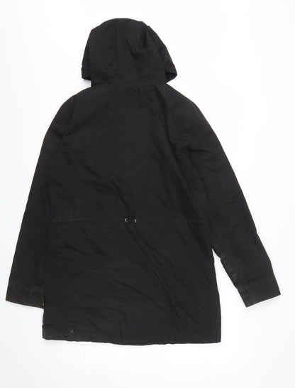 Womens UK Size M Element Black Parka Coat