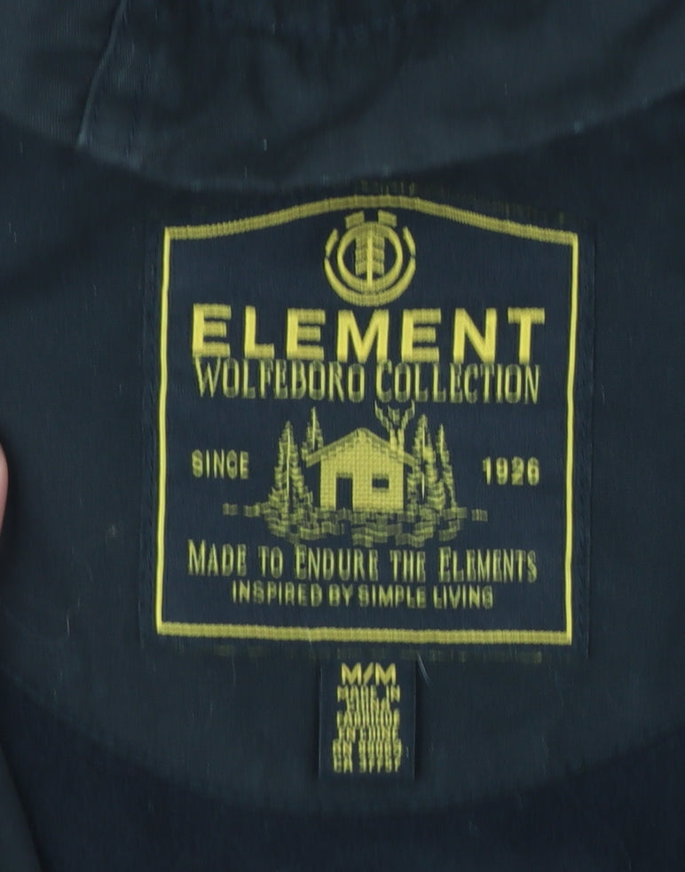 Womens UK Size M Element Black Parka Coat