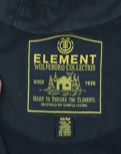 Womens UK Size M Element Black Parka Coat