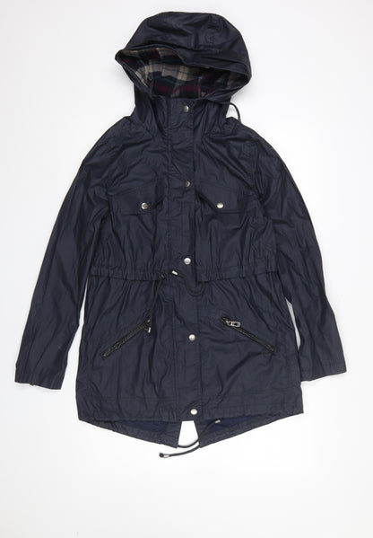 Womens UK Size 6 Atmosphere Blue Parka Coat