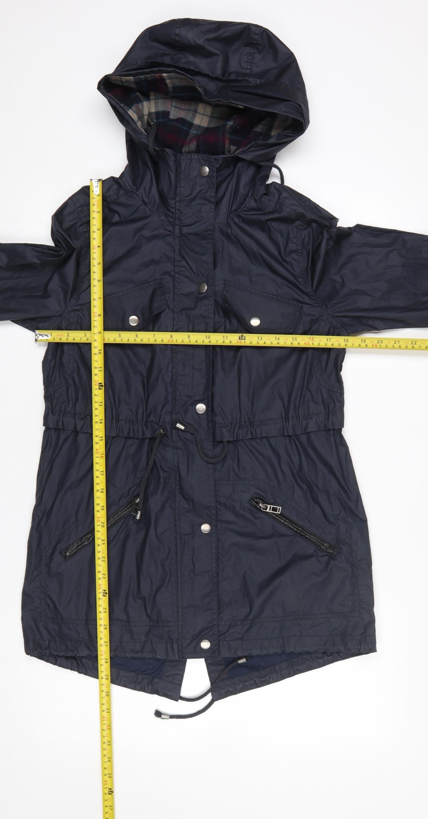Womens UK Size 6 Atmosphere Blue Parka Coat