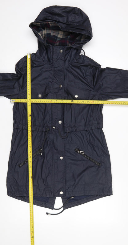 Womens UK Size 6 Atmosphere Blue Parka Coat
