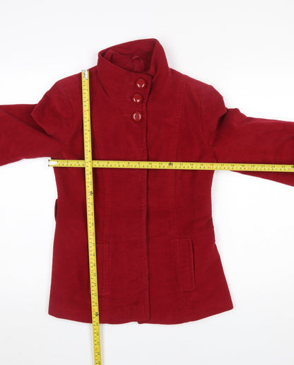Womens UK Size 8 Debenhams Red Basic Jacket
