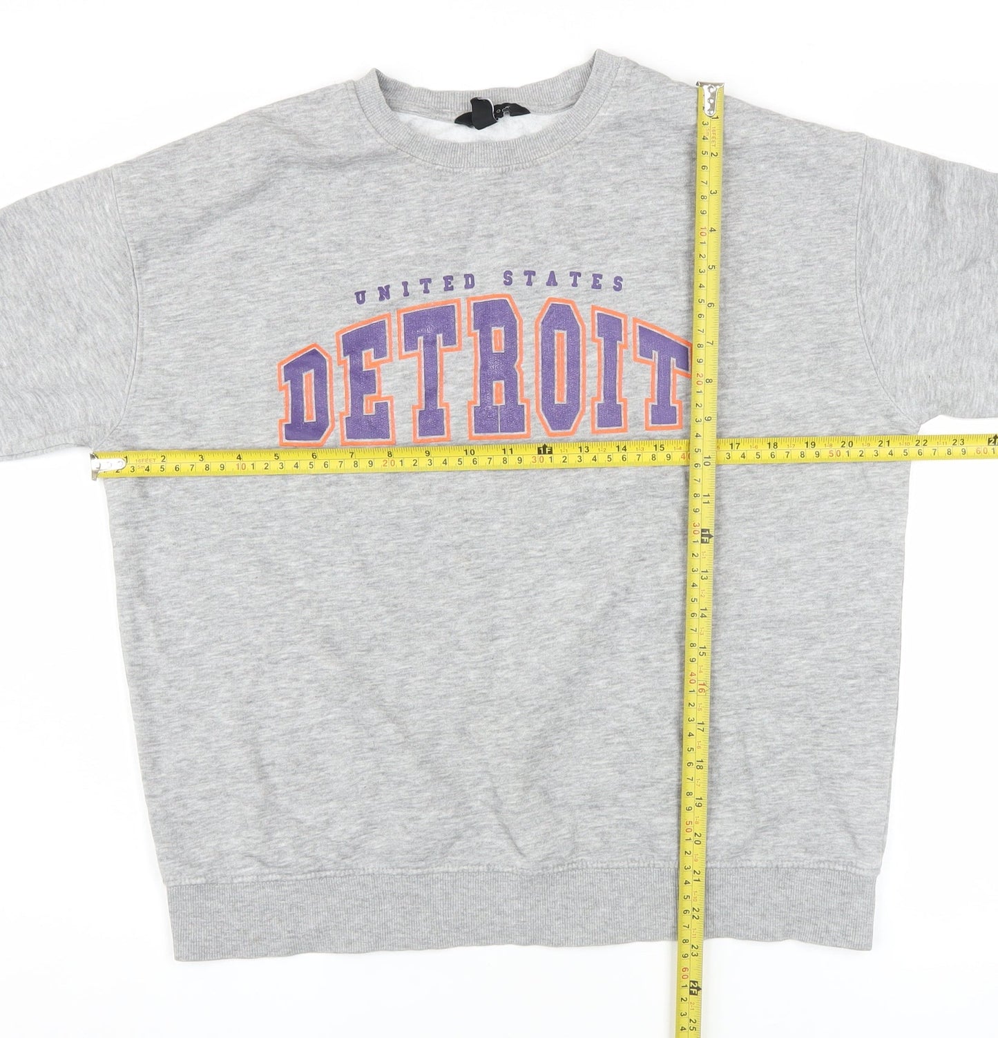 Mens UK Size S New Look Grey Pullover Sweatshirt