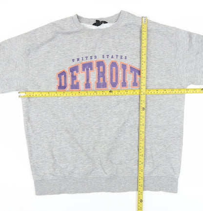 Mens UK Size S New Look Grey Pullover Sweatshirt