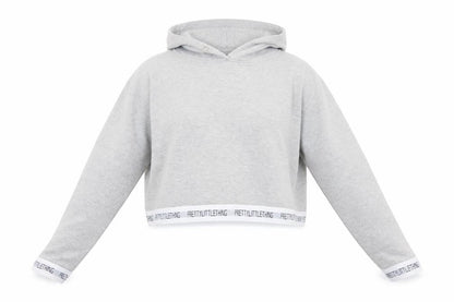 Womens UK Size M PRETTYLITTLETHING Grey Pullover Hoodie