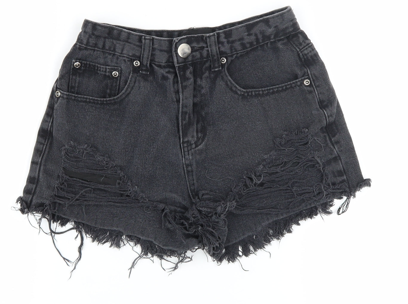 Womens UK Size 6 PRETTYLITTLETHING Regular Fit Cut-Off Shorts