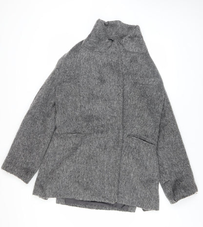 F&F Women’s Grey Wool Blend Mid-Length Overcoat XS