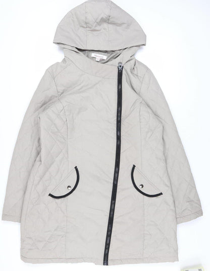 Womens UK Size 18 Marisota Grey Quilted Coat