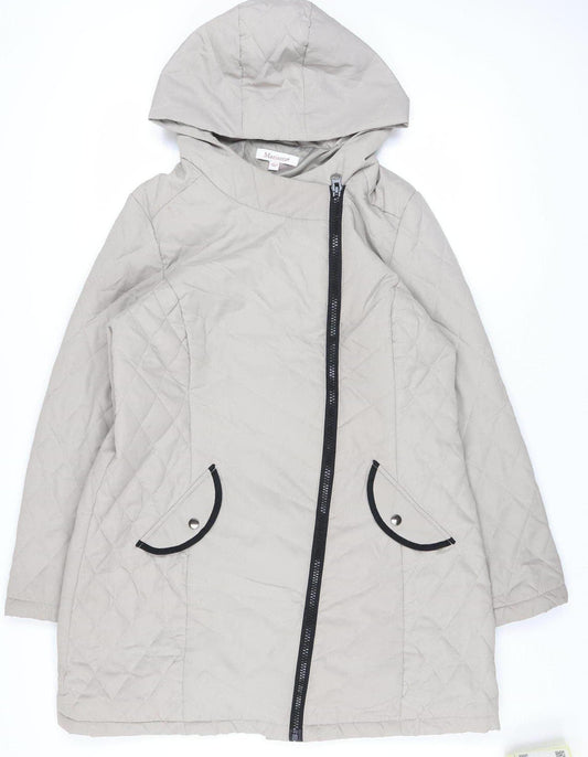 Womens UK Size 18 Marisota Grey Quilted Coat