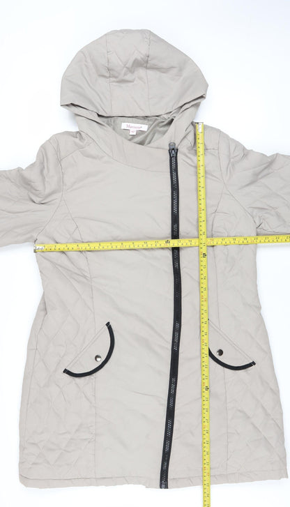 Womens UK Size 18 Marisota Grey Quilted Coat