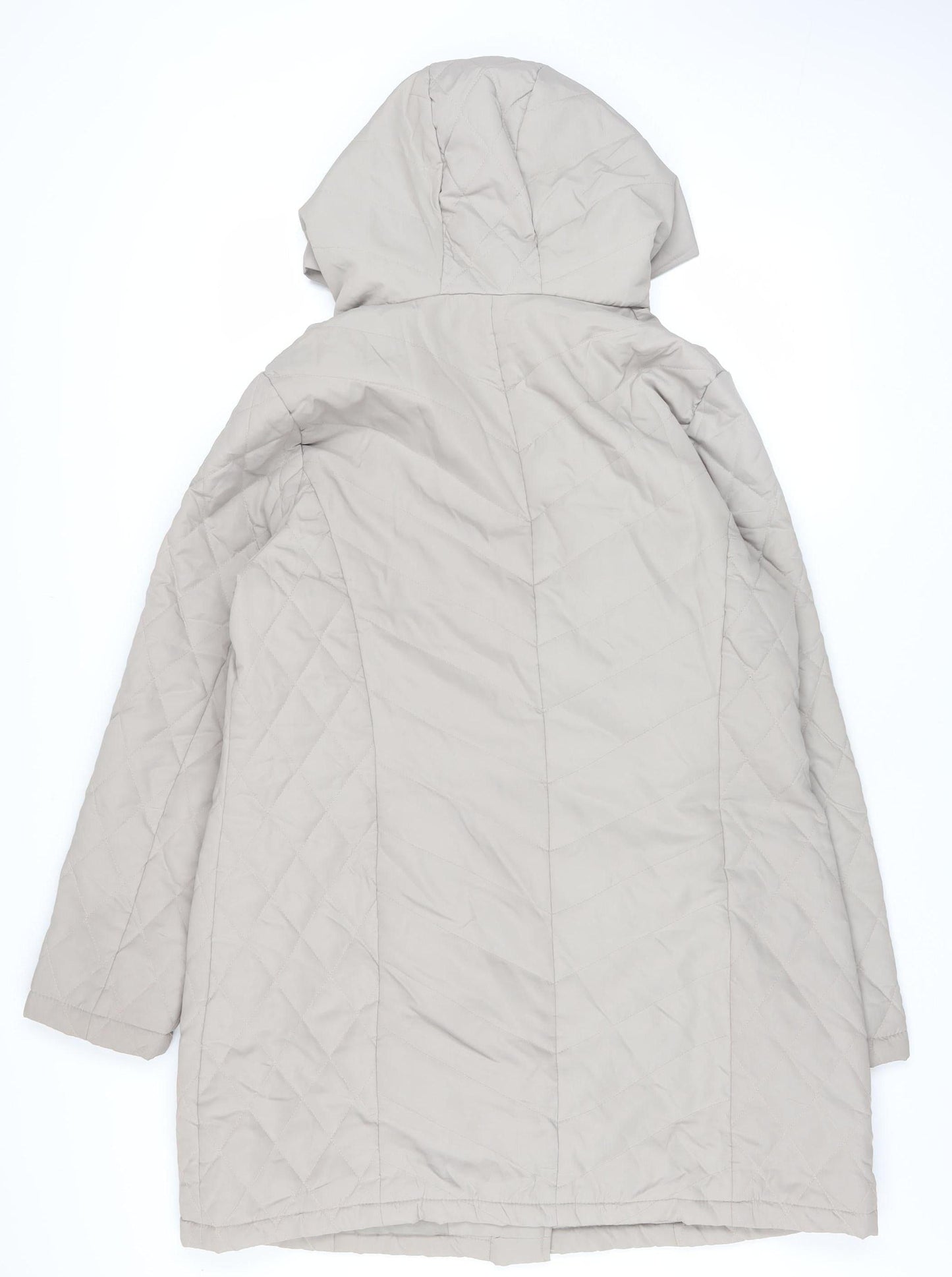 Womens UK Size 18 Marisota Grey Quilted Coat