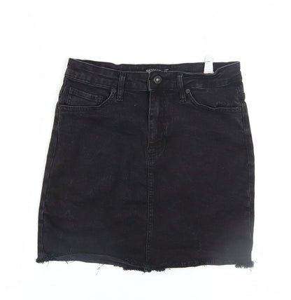Womens UK Size 8 Nasty Gal Straight & Pencil Denim Skirt