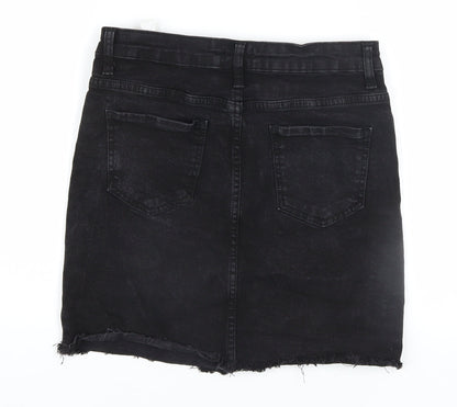 Womens UK Size 8 Nasty Gal Straight & Pencil Denim Skirt