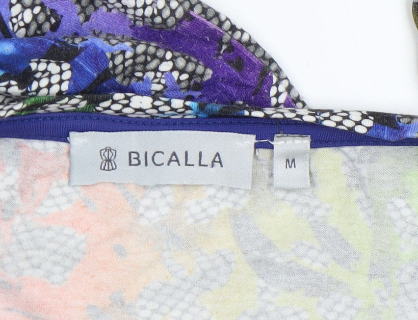 Womens UK Size M Bicalla Multicoloured Tunic Blouse