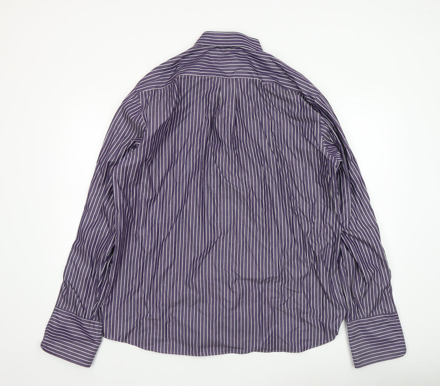Mens UK Collar Size 44 Eterna Smart Purple  Dress Shirt