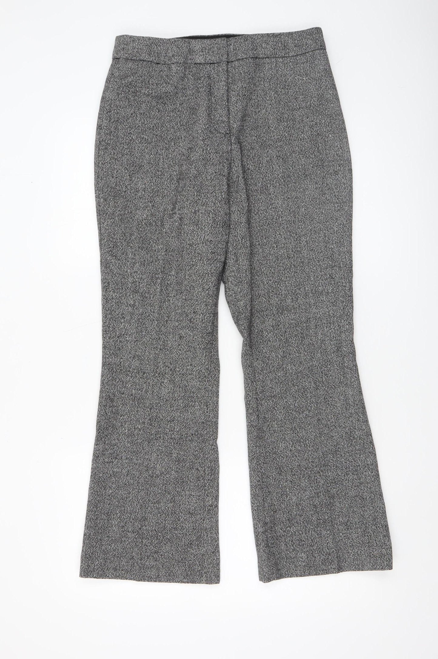 Womens UK Size 8 H&M Slim Fit Business Formal Workwear Grey Trousers