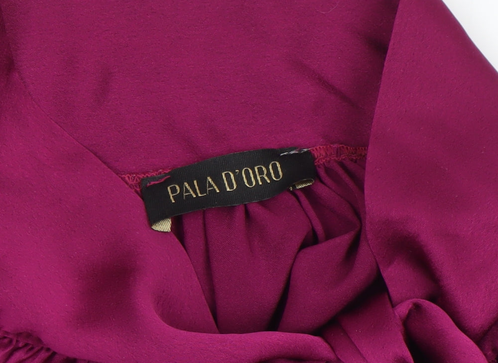 Womens UK Size S Pala D’Oro Purple Tunic Blouse