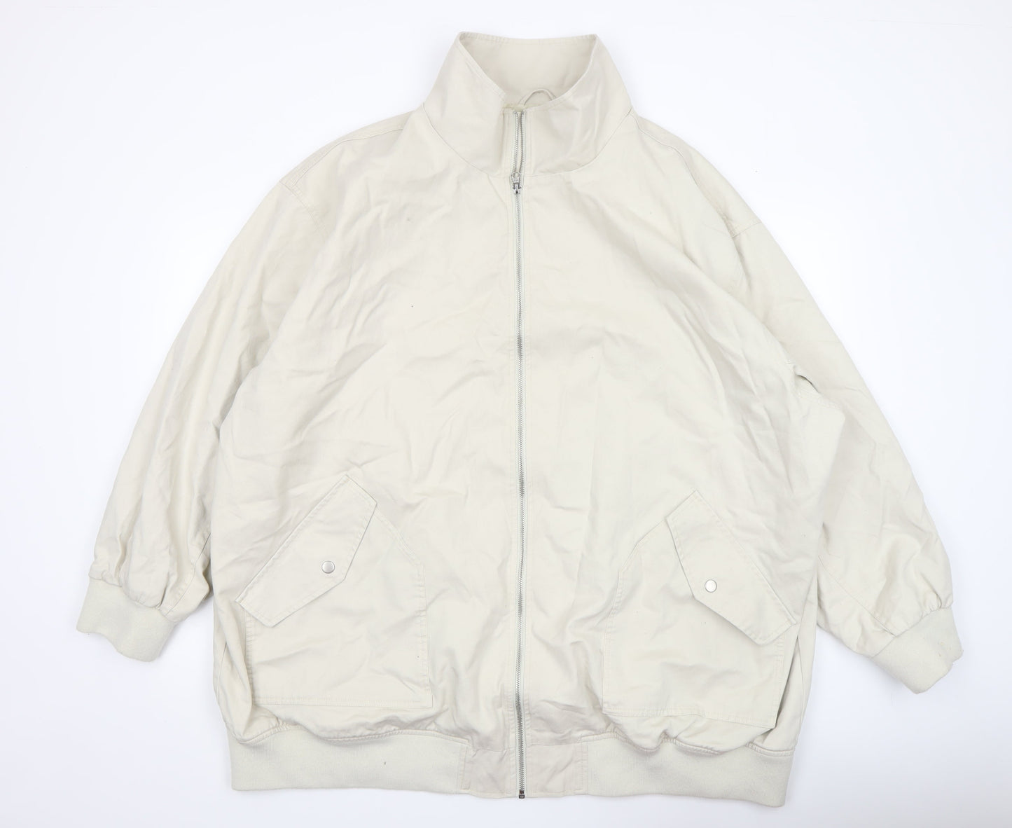 Womens UK Size 22 ASOS Beige Bomber Jacket