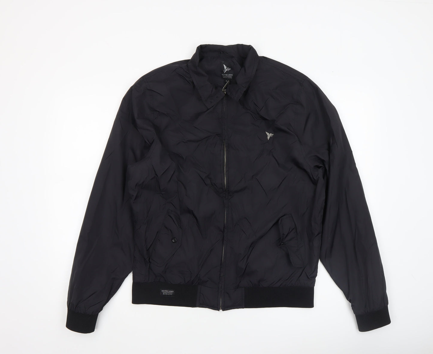 Mens UK Size L Henleys Black Bomber Jacket