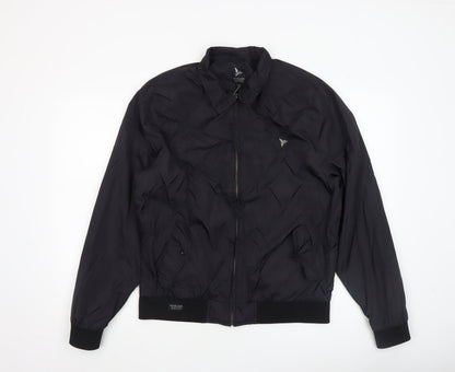 Mens UK Size L Henleys Black Bomber Jacket