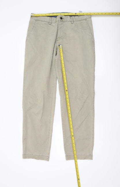 Mens UK Size M Paul Costelloe Regular Fit Chino Beige Trousers
