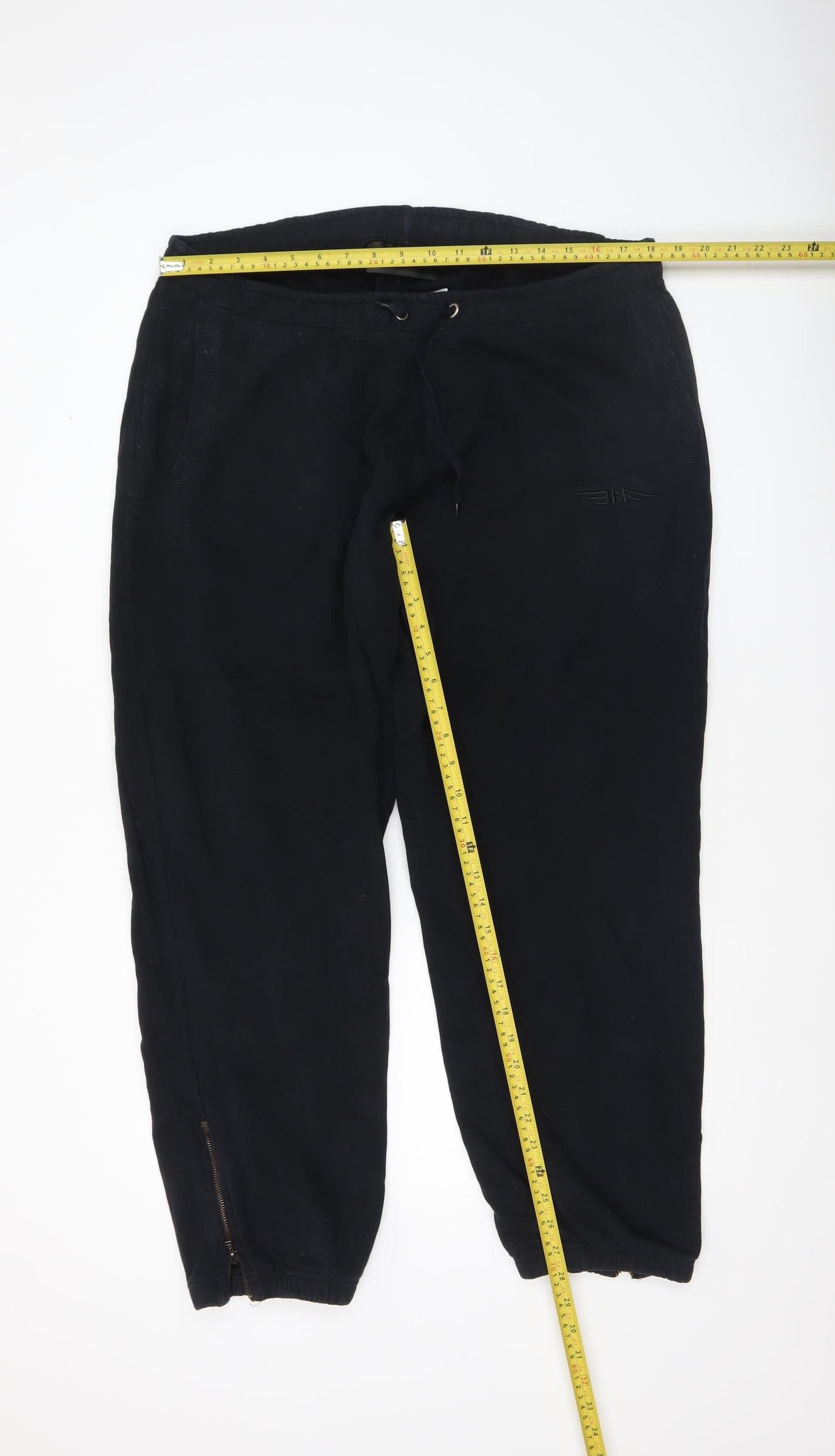 Womens UK Size 2XL 11 degrees Regular Fit Jogger Black Trousers