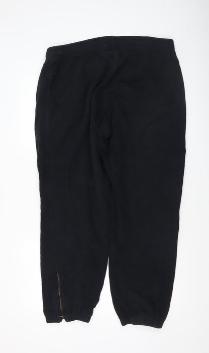 Womens UK Size 2XL 11 degrees Regular Fit Jogger Black Trousers