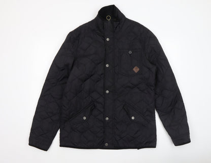 Mens UK Size M NEXT Black Quilted Coat