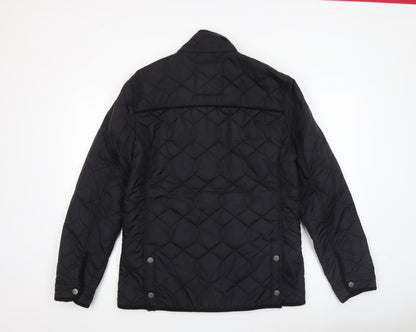 Mens UK Size M NEXT Black Quilted Coat