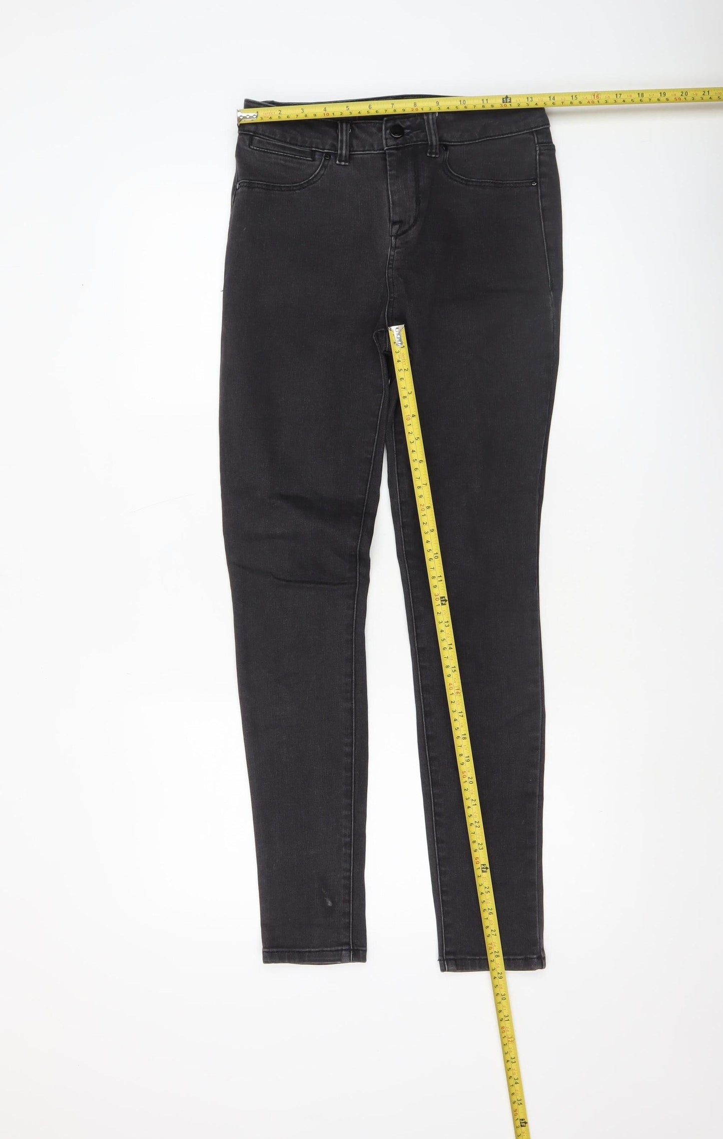 Womens UK Size 8 Karen Millen Slim Fit Skinny Black Jeans