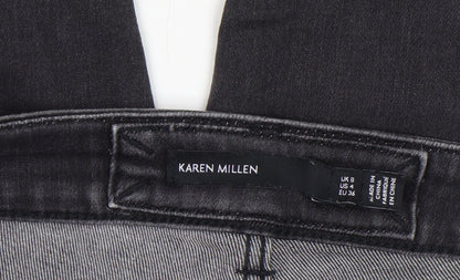 Womens UK Size 8 Karen Millen Slim Fit Skinny Black Jeans