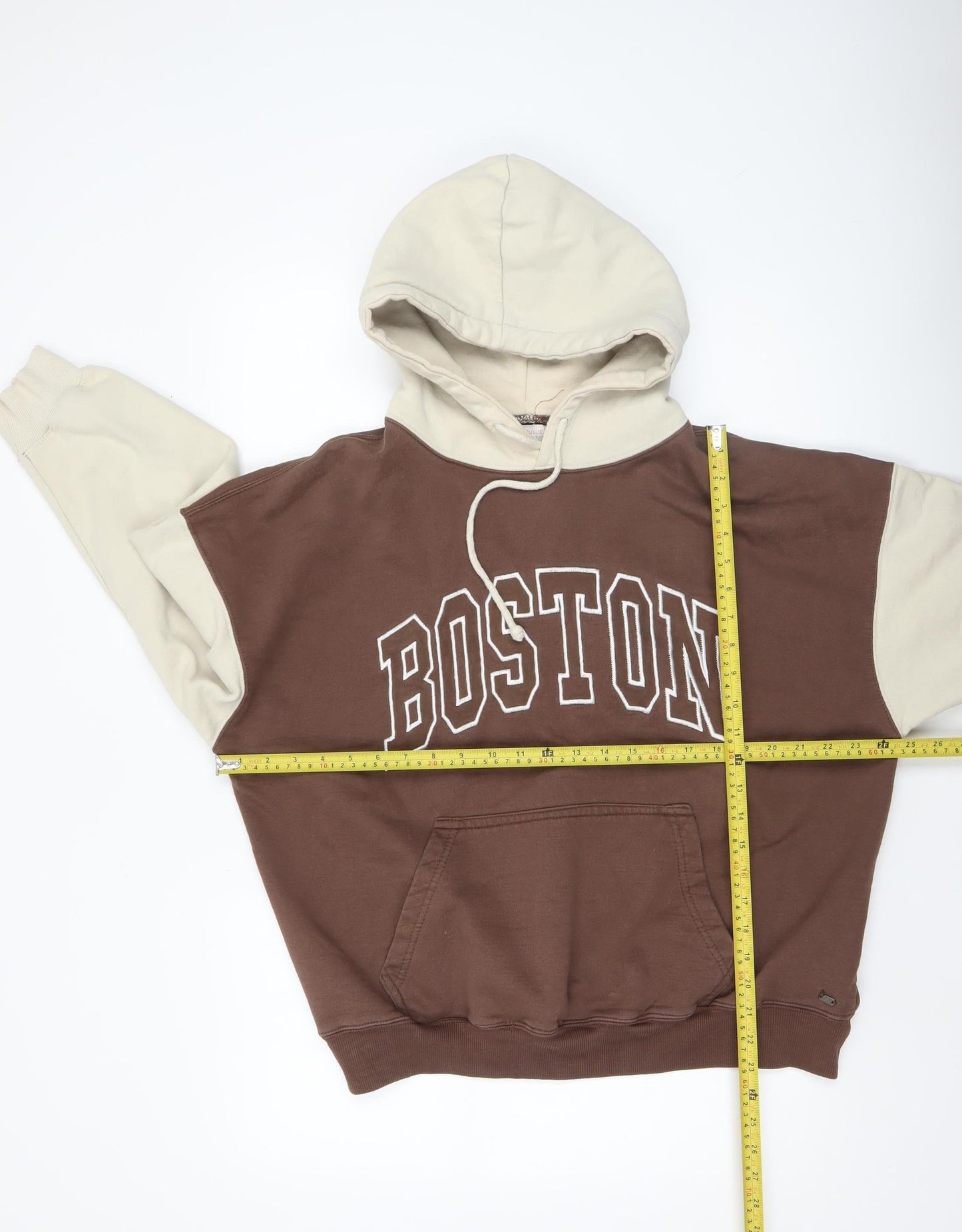 Teens UK Size S Pull&Bear Brown Pullover Hoodie