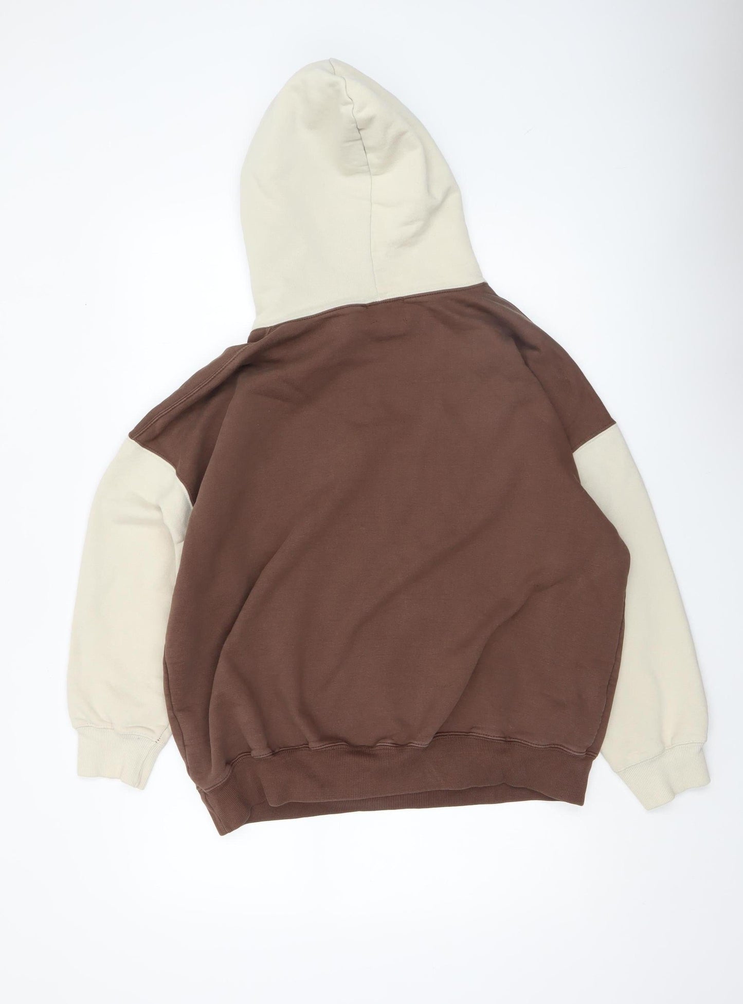 Teens UK Size S Pull&Bear Brown Pullover Hoodie