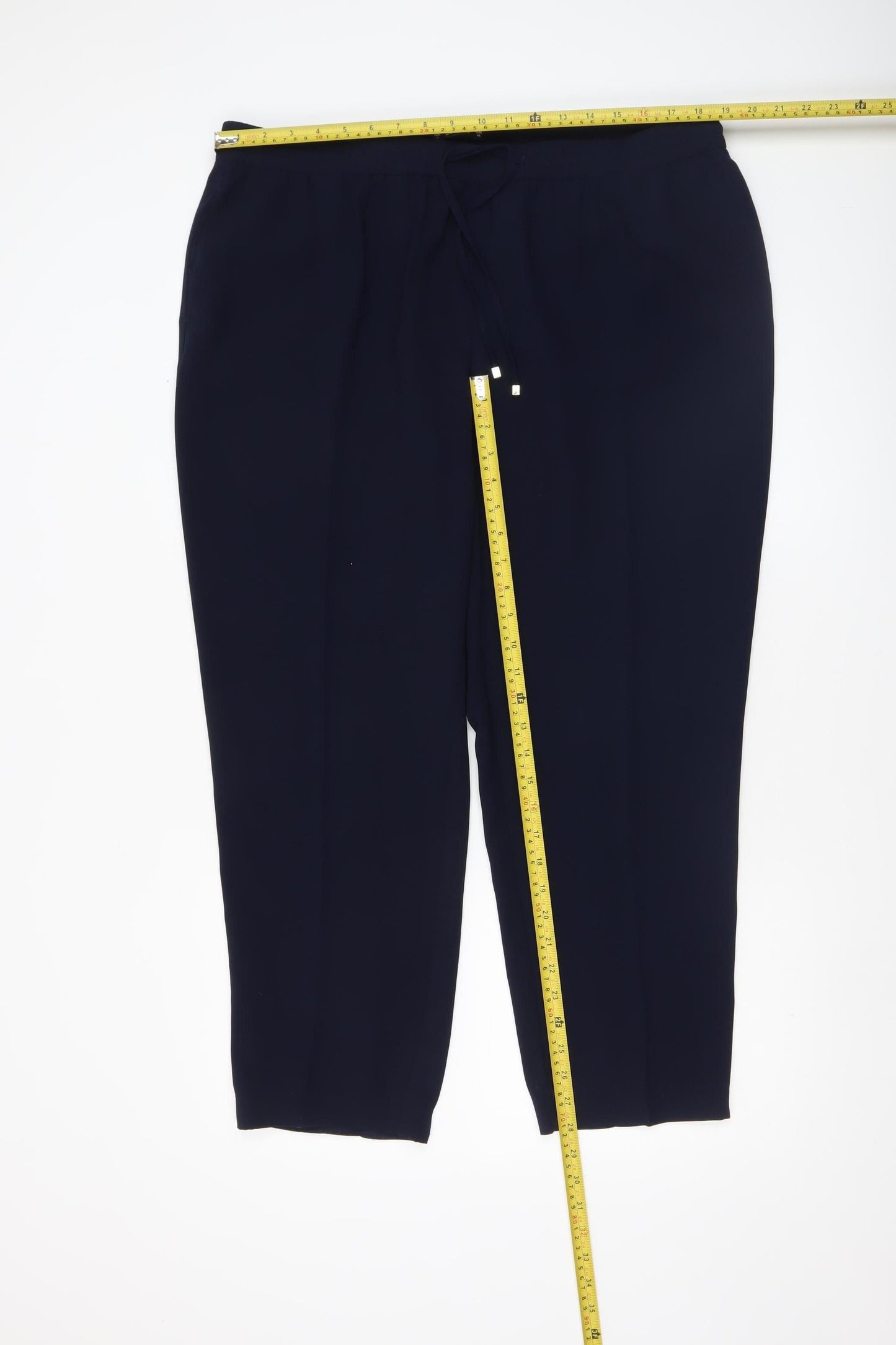 Womens UK Size 18 Dunnes Regular Fit CasualTravelWorkwear Blue Trousers