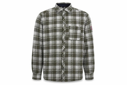 Helly Hansen Men's Green Check Flannel Long Sleeve Button-Up Shirt Size M