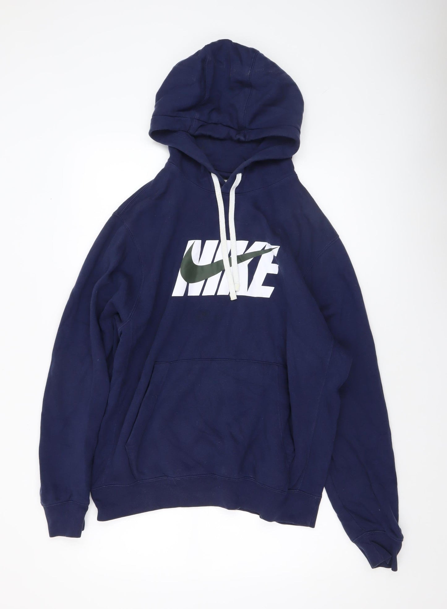 Mens UK Size M Nike Blue Pullover Hoodie