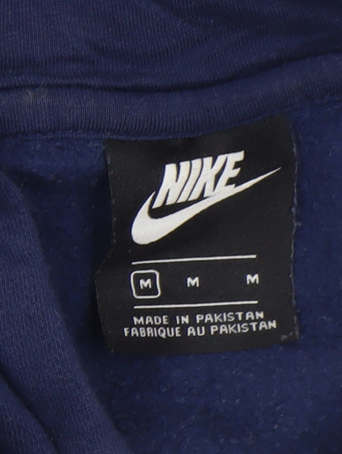 Mens UK Size M Nike Blue Pullover Hoodie