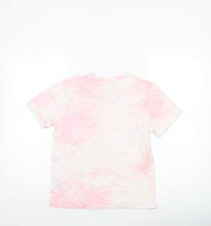 Womens UK Size XS Diesel Pink Basic T-Shirt