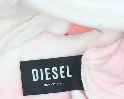 Womens UK Size XS Diesel Pink Basic T-Shirt