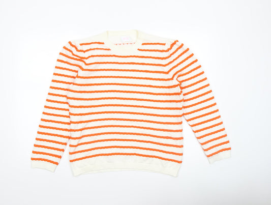 Womens UK Size 16 Savida Orange Pullover Jumper